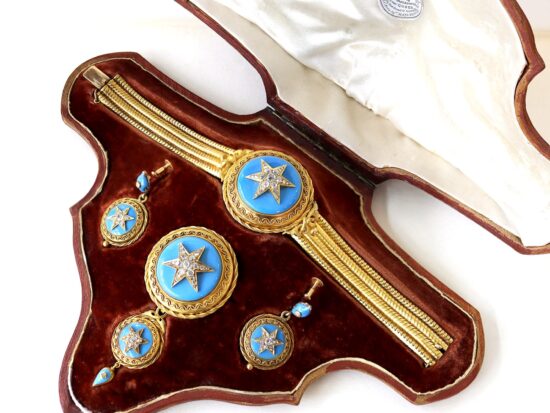 Turquoise Jewellery Set Open Box