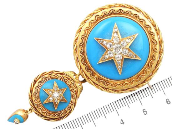 Turquoise Brooch Measurements