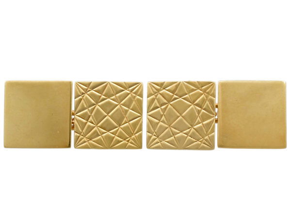 Vintage 9 ct Yellow Gold Cufflinks
