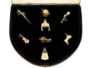 Antique Napoleonic Hussar Gold Charms