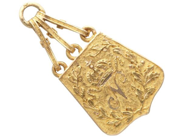 Napoleonic Hussar Pouch Gold Charm Front