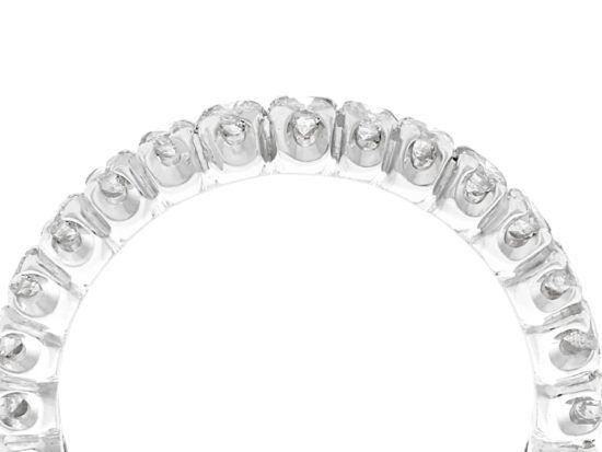 Vintage Diamond Eternity Ring in White Gold