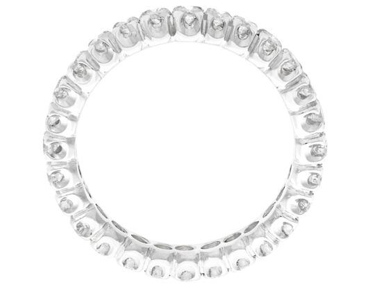 Vintage Diamond Eternity Ring in White Gold
