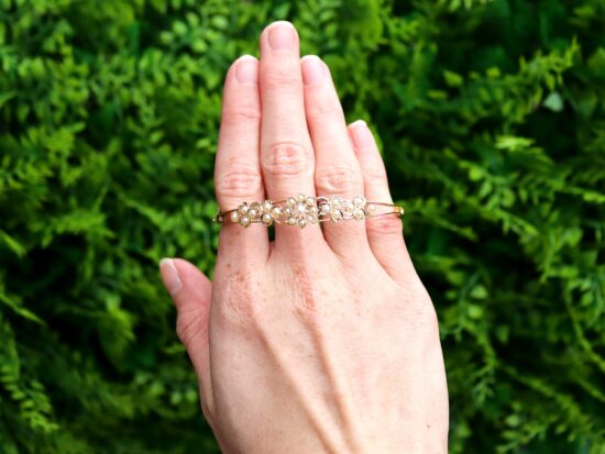 Seed Pearl Bangle Outside