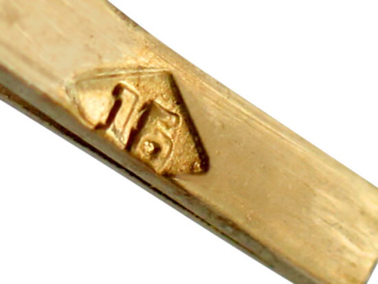 Gold Hallmark Stamp Close Up