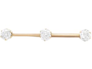 Antique Diamond Bar Brooch