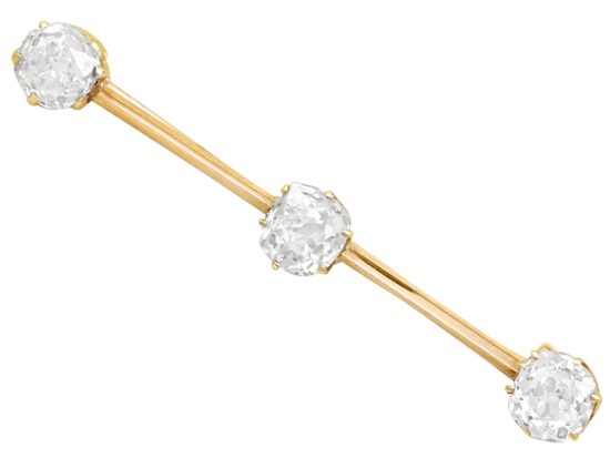 Antique Diamond Bar Brooch