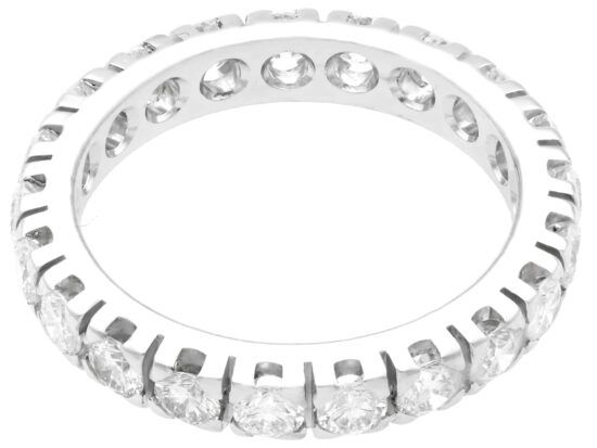 vintage White Gold & Diamond Eternity Ring