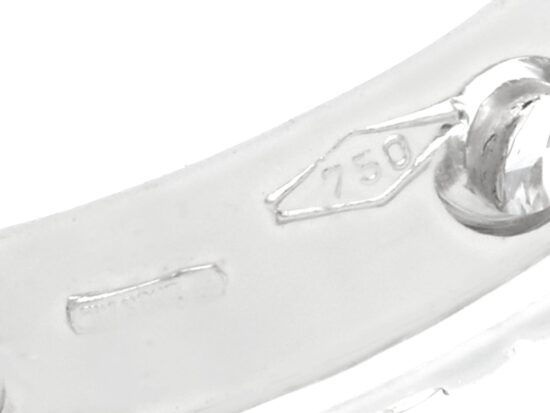 White Gold & Diamond Eternity Ring hallmarks