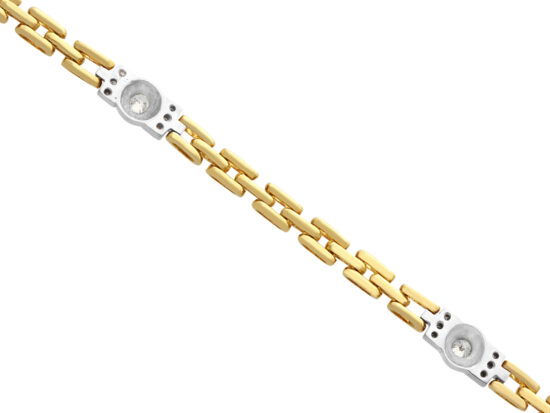 Yellow Gold Diamond Bracelet Reverse