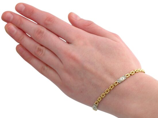 Vintage Gold Bracelet Wrist View