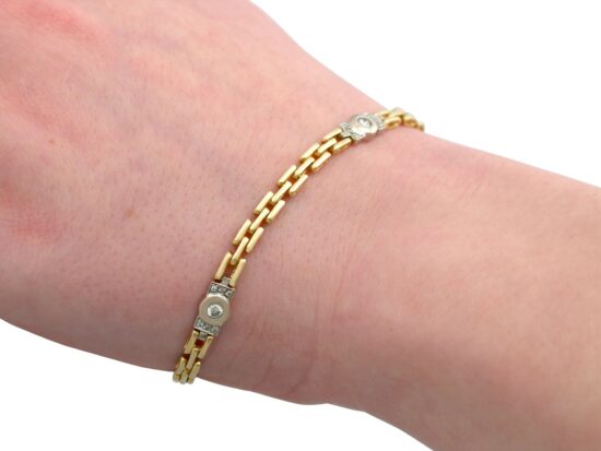 Diamond Bracelet Worn Close Up
