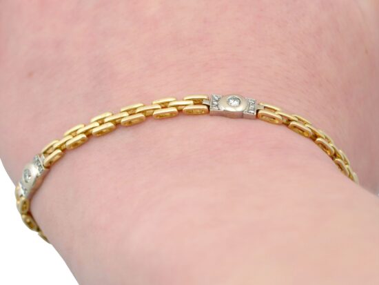 Vintage Diamond Bracelet Wearing Shot