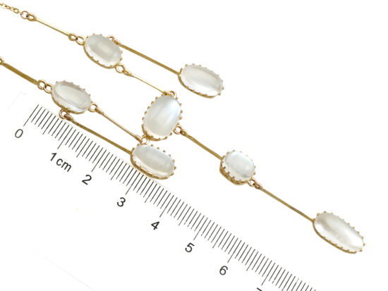 Antique Moonstone Necklace size