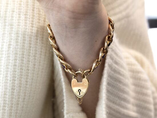 Victorian Gold Bracelet Wrist View