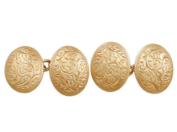 Antique 9 ct Rose Gold Cufflinks