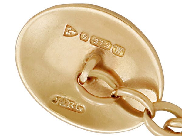 Cufflink Hallmark Detail Rose Gold