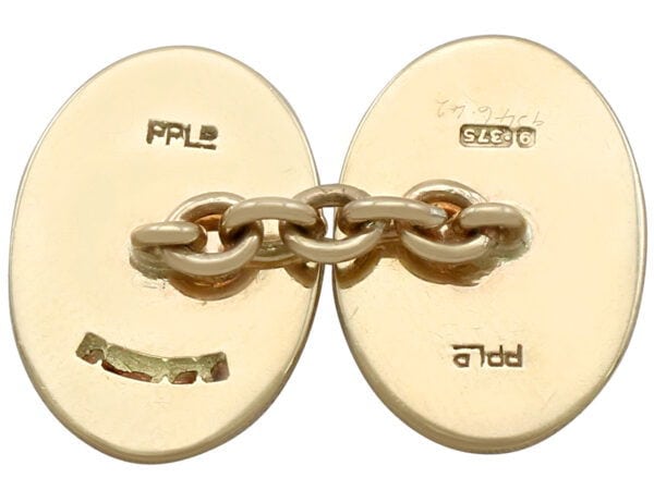 Vintage Cufflinks Reverse View