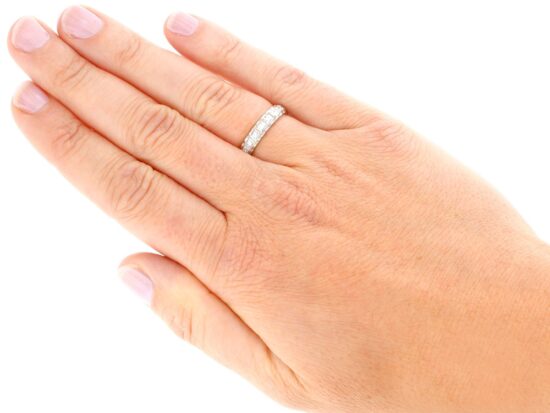 wearing Vintage Eternity Ring