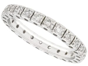 Vintage 18ct White Gold Full Eternity Ring