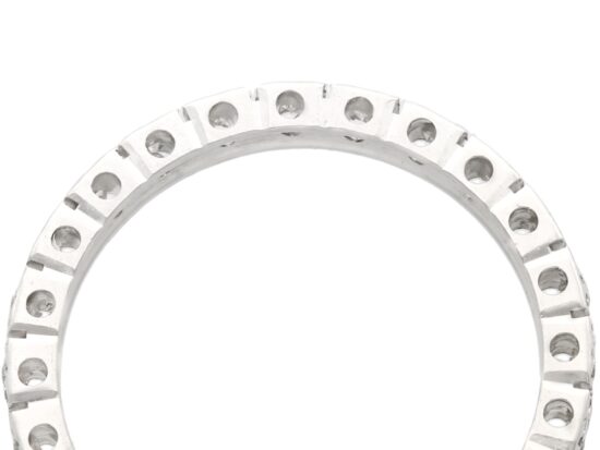 setting of Vintage 18ct White Gold Full Eternity Ring