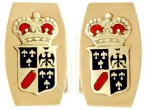 vintage gold enamel cufflinks