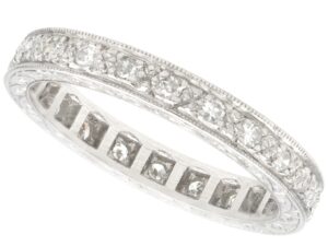 Full Diamond Eternity Ring Platinum
