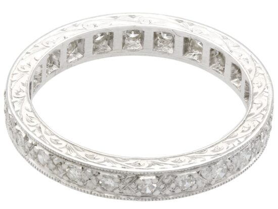 Full Diamond Eternity Ring Platinum