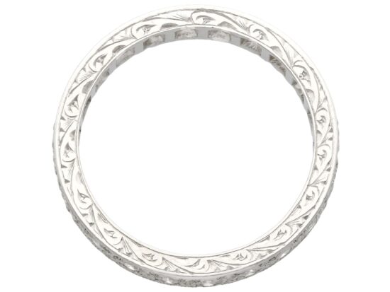 vintage Full Diamond Eternity Ring Platinum