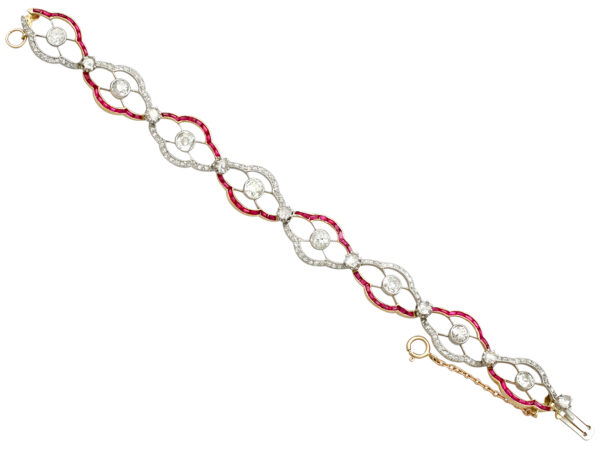 Ruby and Diamond Bracelet Antique