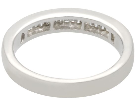Vintage Baguette Diamond Eternity Ring back