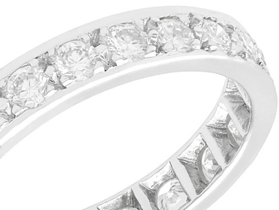 close up of Diamond Eternity Ring Brilliant Cut
