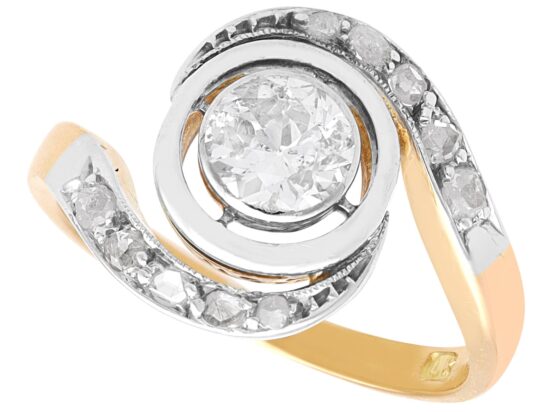 Antique Diamond Yellow Gold Ring