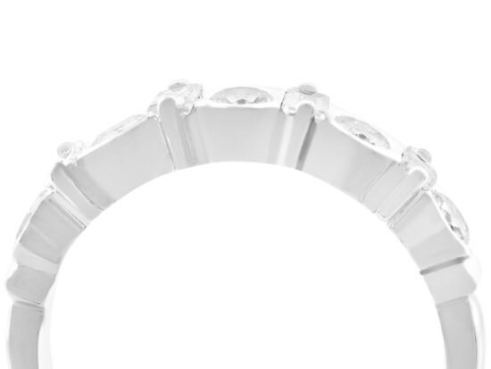 setting of Diamond 18ct White Gold Half Eternity Ring