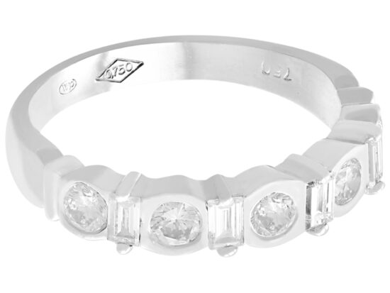 Diamond 18ct White Gold Half Eternity Ring
