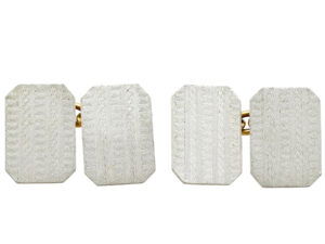 Vintage Oval 9 ct Yellow Gold Cufflinks