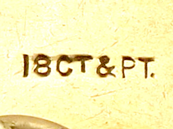 Vintage Oval Cufflinks Hallmarks