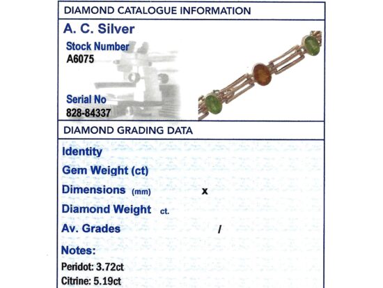 Gemstone Grading Card