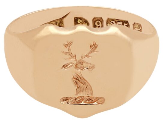 Stag Head Intaglio Detail