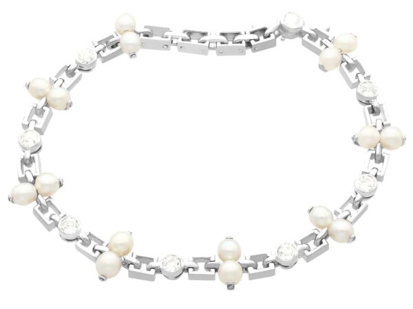Vintage Platinum Bracelet Front View