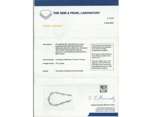 Diamond Pearl Report With Bracelet