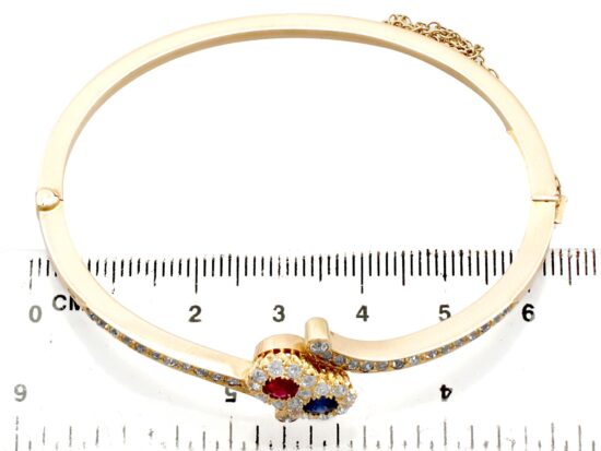 14ct Yellow Gold Bangle Size Reference