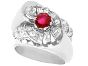 Vintage Ruby & Diamond Ring