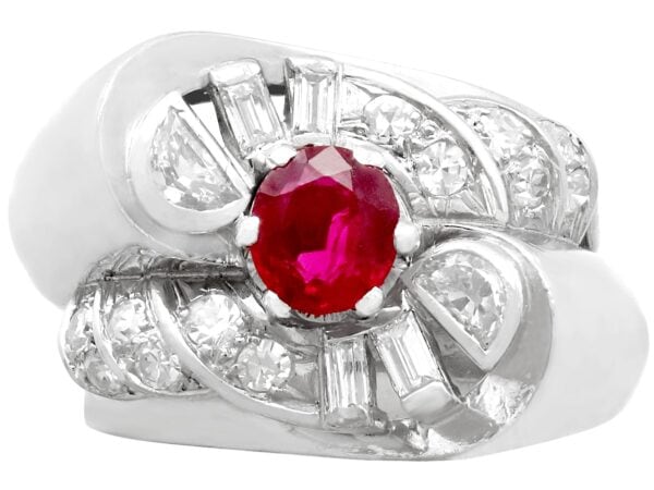 Vintage Ruby & Diamond Ring