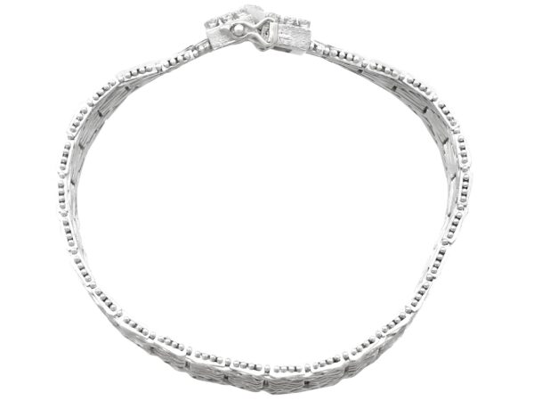 Vintage Diamond 18ct White Gold Bracelet