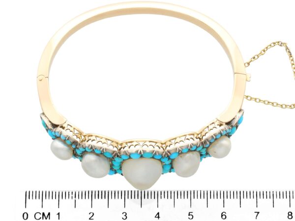 Pearl Turquoise Bangle Measurement View