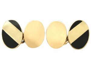 Vintage 9 ct Yellow Gold Cufflinks