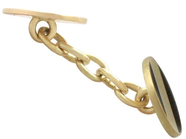 Yellow Gold Cufflink Clasp Detail