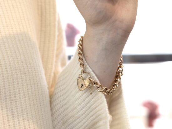 Gold Bracelet On Wrist