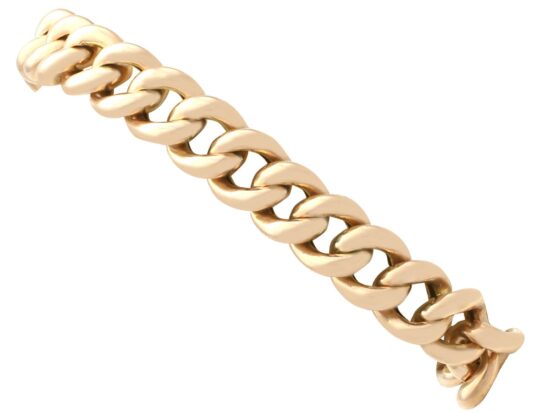 Antique Gold Curb Bracelet